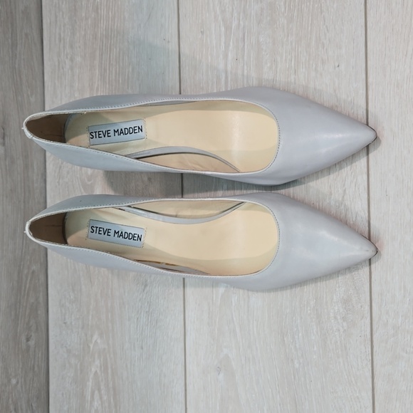 Steve Madden Women Pointur Leather Pointed toe heels shoes sz 8.5M - Picture 3 of 15